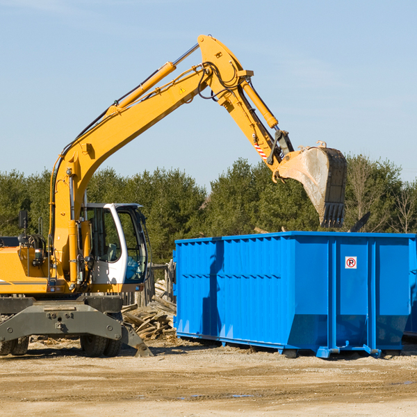 how does a residential dumpster rental service work in Emily